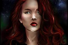 inktober-2018-08-star-woman-digital